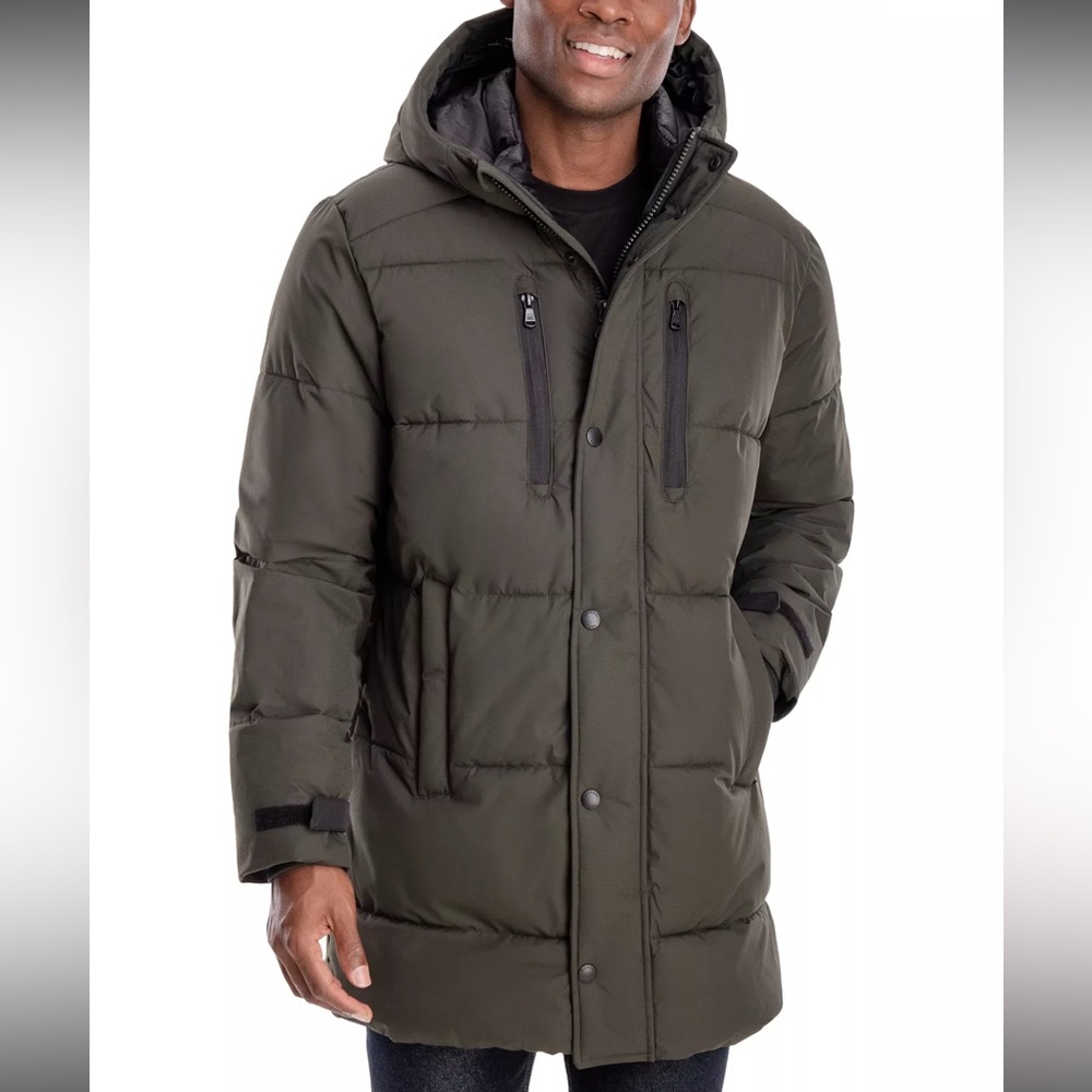 MICHAEL Michael Kors Men's Holland Olive Hooded Parka Mens XL